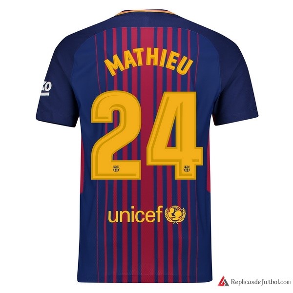 Camiseta Barcelona Primera equipación Mathieu 2017-2018